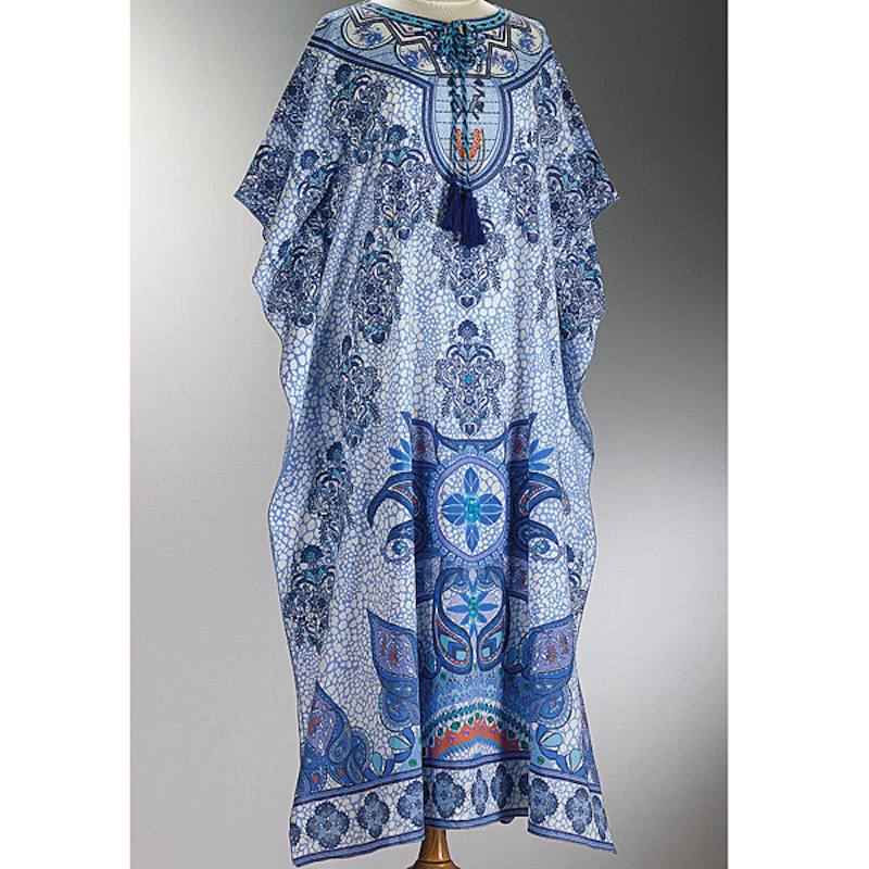 Floral Medallions Caftan, $39.99 (was $65) Why wait to dress in museum store clothing?